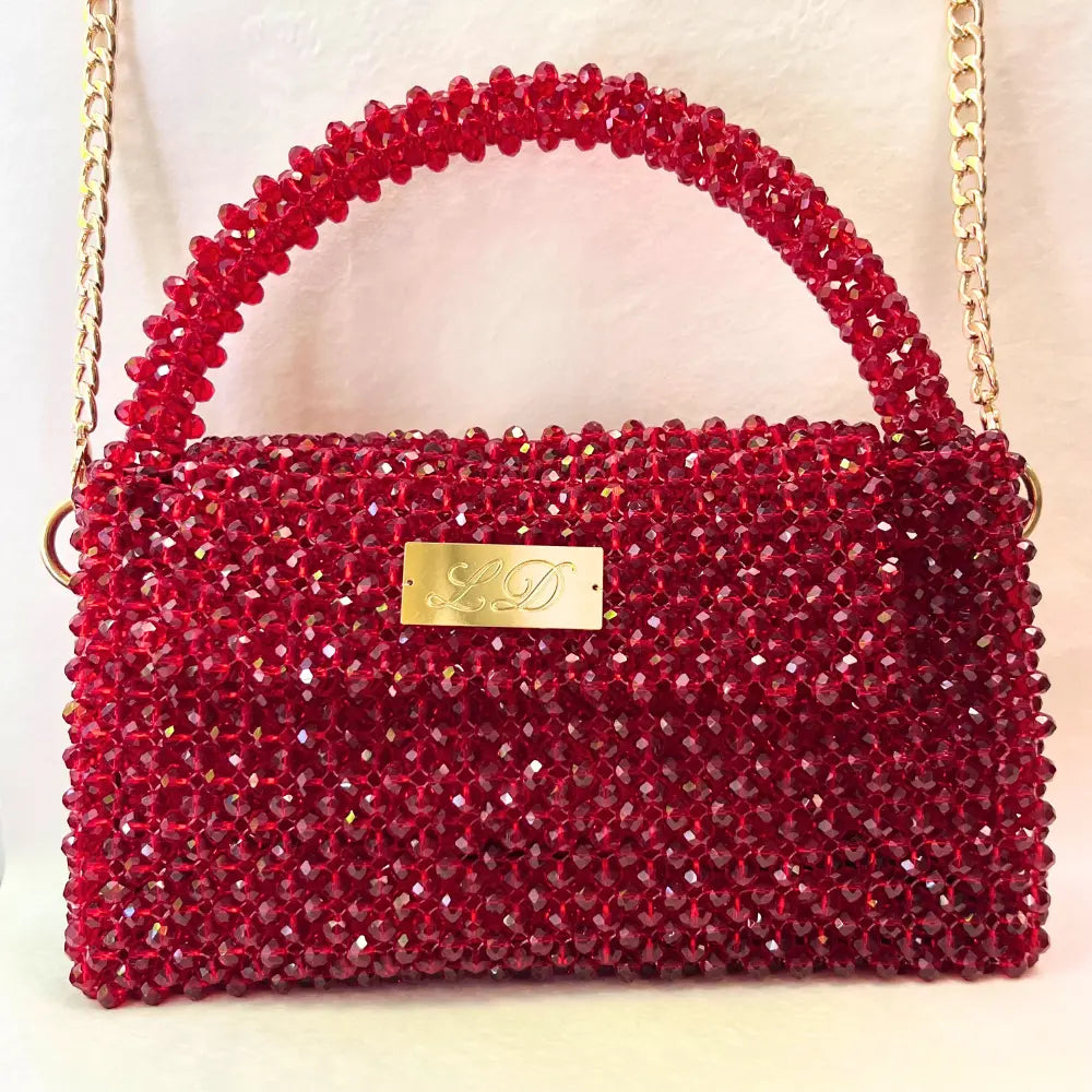 Modèle Moyen Rouge Pourpre LD PERLES & CONFECTIONPERLES