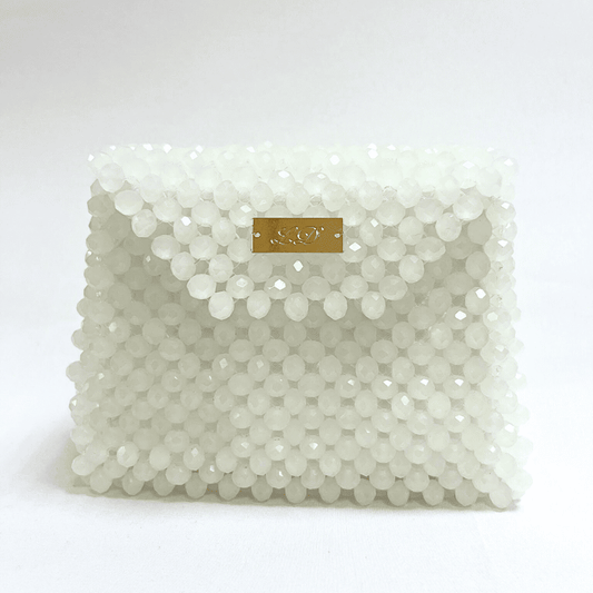 Modèle Pochette Blanc Nacré LD PERLES & CONFECTIONPERLES
