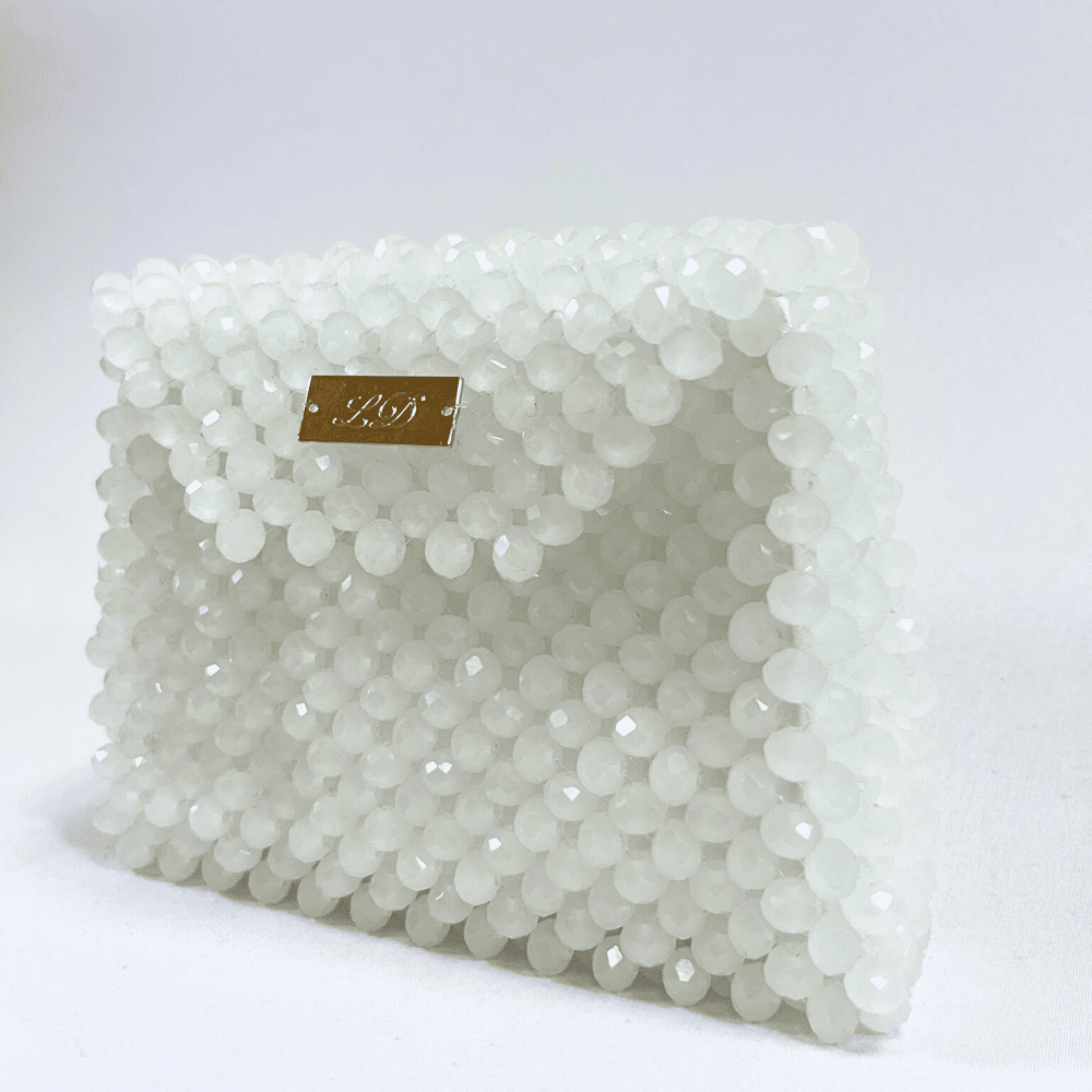Modèle Pochette Blanc Nacré LD PERLES & CONFECTIONPERLES