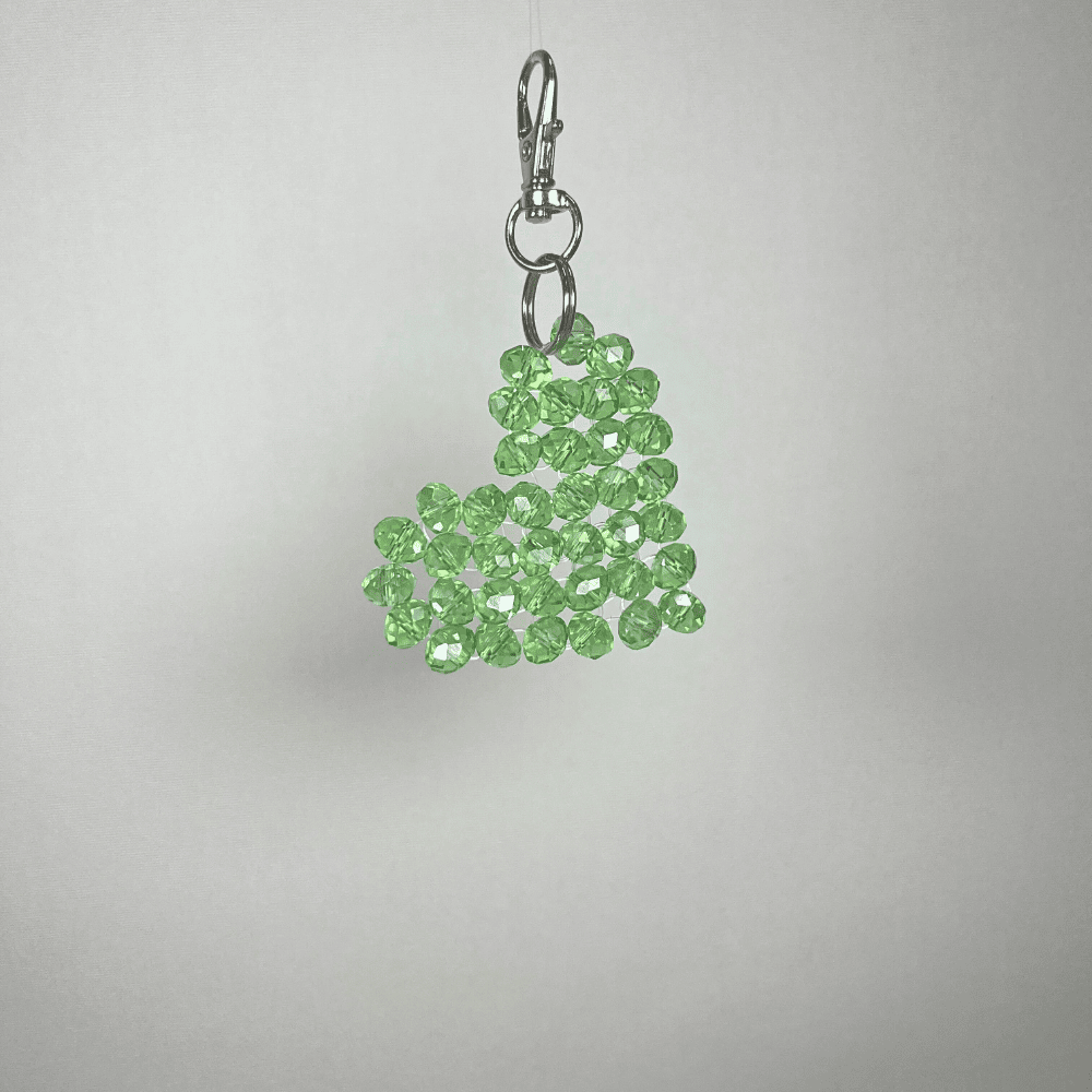 Porte-Clés Cœur Bleu Roi LD PERLES & CONFECTIONPERLES