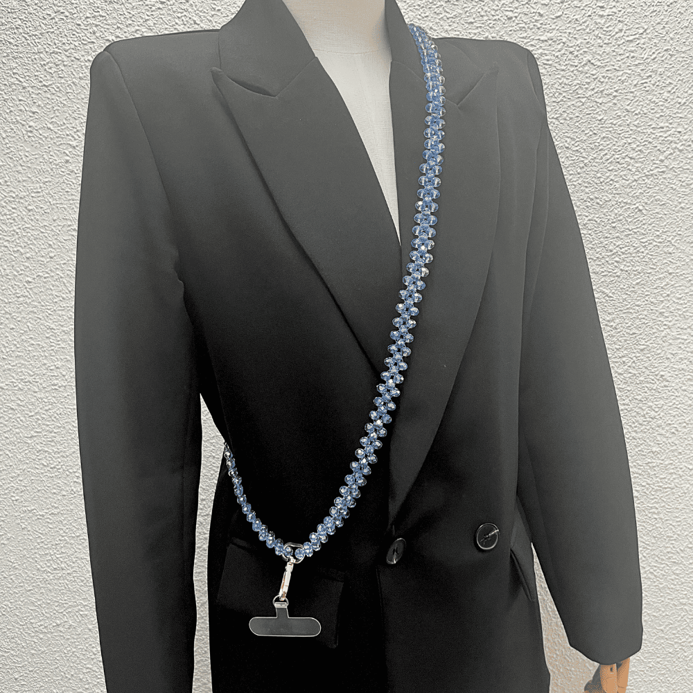 Bandoulière De Téléphone Bleu Ciel LD PERLES & CONFECTIONPERLES