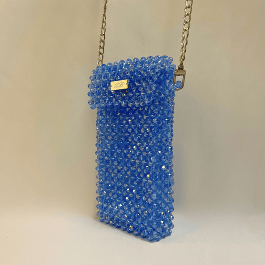Pochette De Téléphone Bleu Ciel LD PERLES & CONFECTIONPERLES