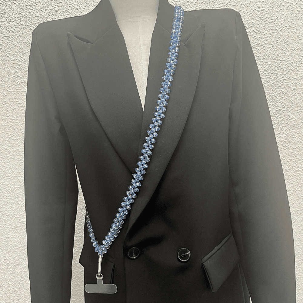 Bandoulière De Téléphone Bleu Ciel LD PERLES & CONFECTIONPERLES