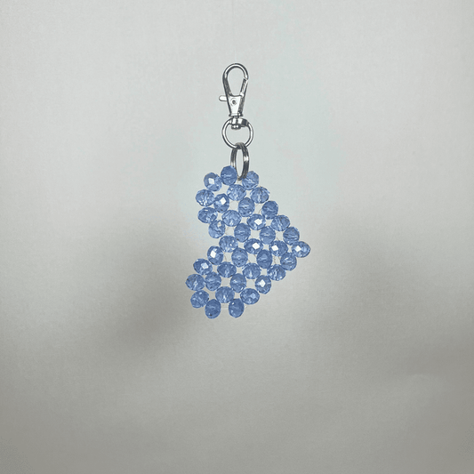 Porte-Clés Cœur Bleu Ciel LD PERLES & CONFECTIONPERLES