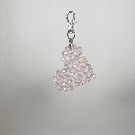 Porte-Clés Cœur Gris LD PERLES & CONFECTIONPERLES