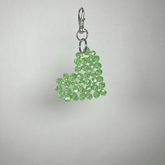 Porte-Clés Cœur Bleu Roi LD PERLES & CONFECTIONPERLES