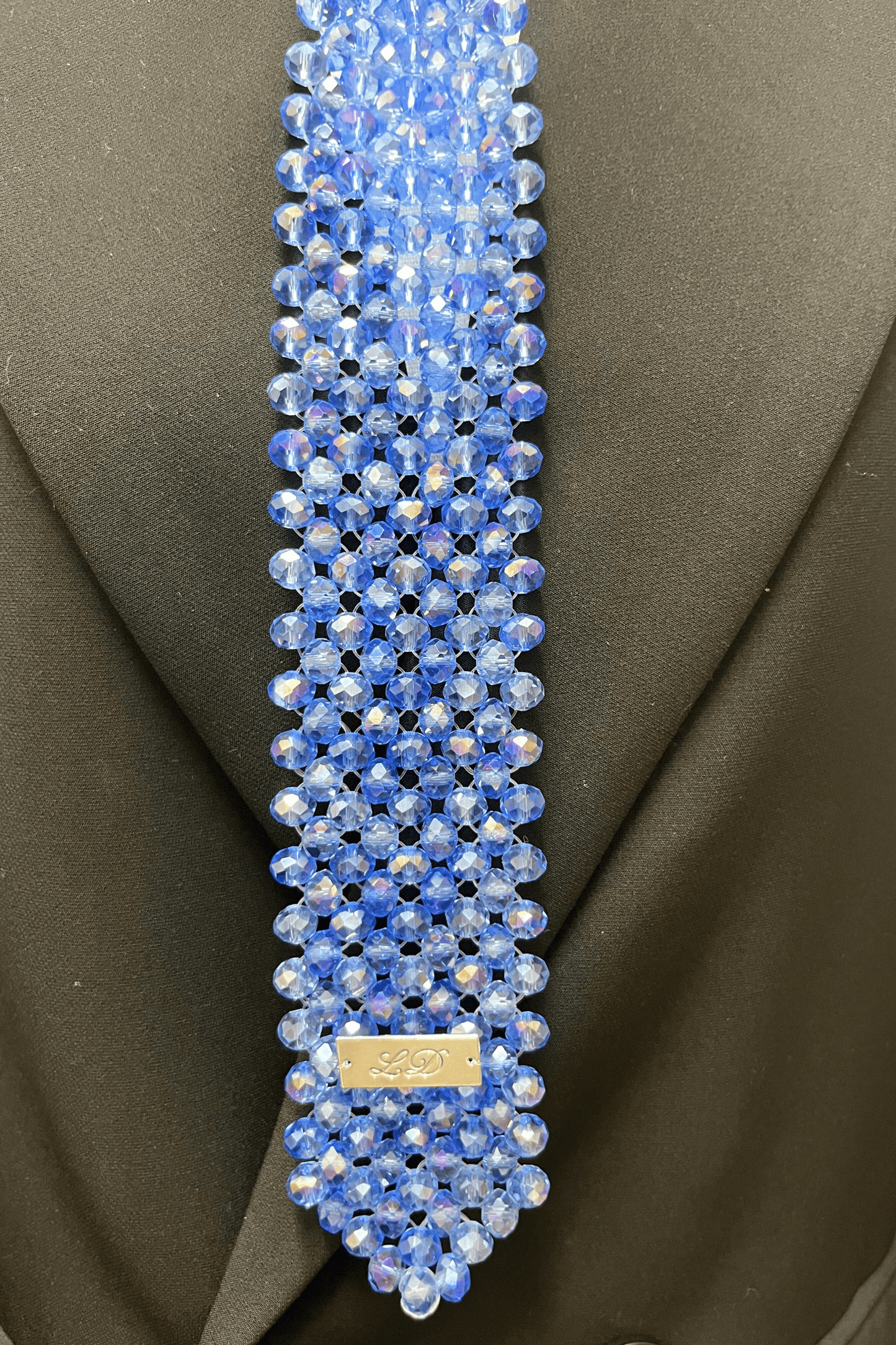 Cravate Femme Bleu Ciel LD PERLES & CONFECTIONPERLES