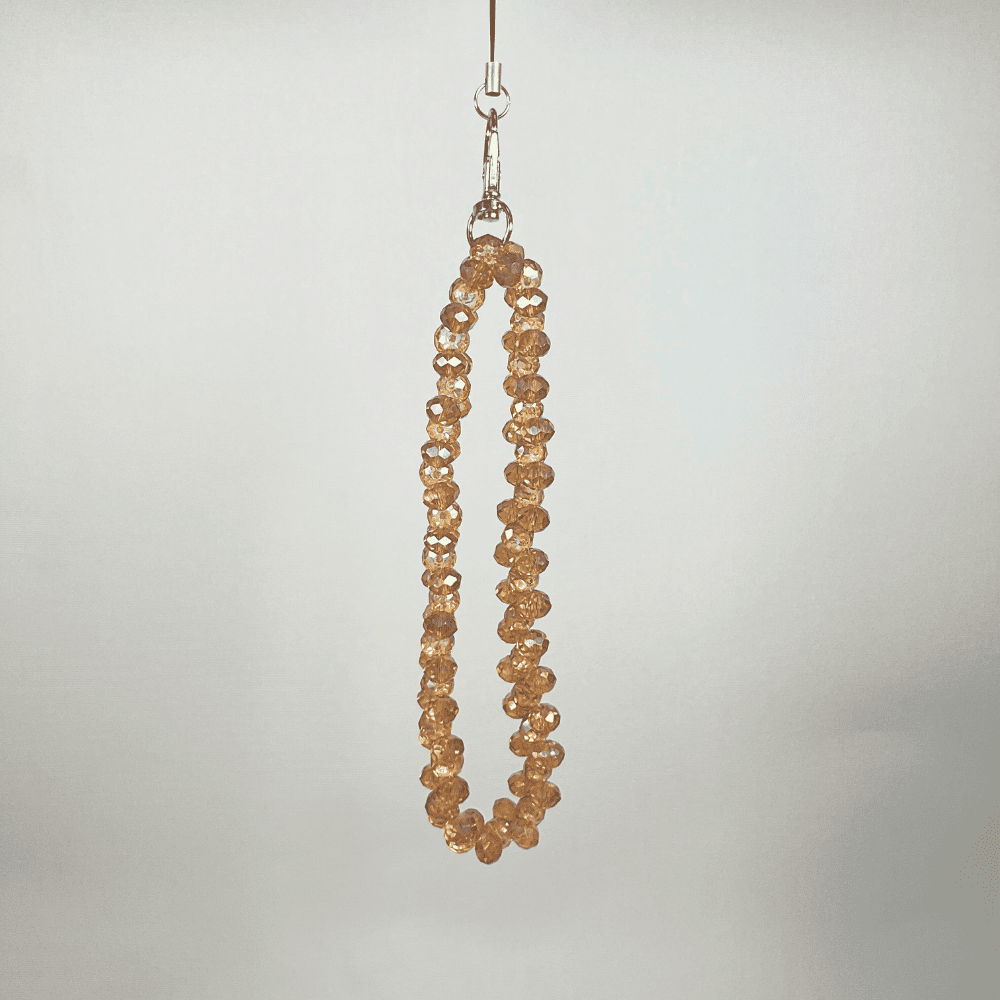 Dragonne De Téléphone Orange Corail LD PERLES & CONFECTIONPERLES