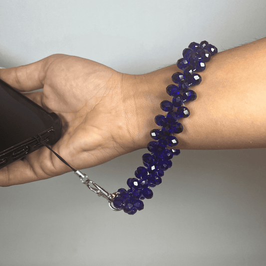 Dragonne De Téléphone Bleu Roi LD PERLES & CONFECTIONPERLES