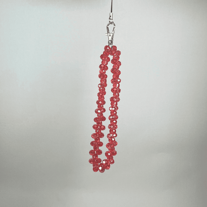 Dragonne De Téléphone Rouge Brillant LD PERLES & CONFECTIONPERLES