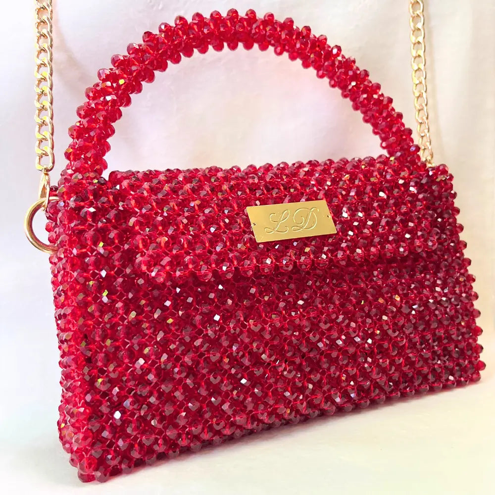 Modèle Moyen Rouge Pourpre LD PERLES & CONFECTIONPERLES